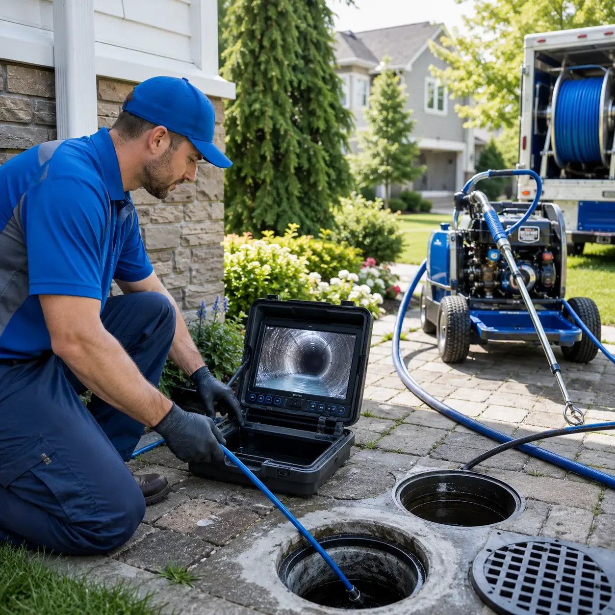 Outdoor drain cleaning professionals serving Owings Mills, MD